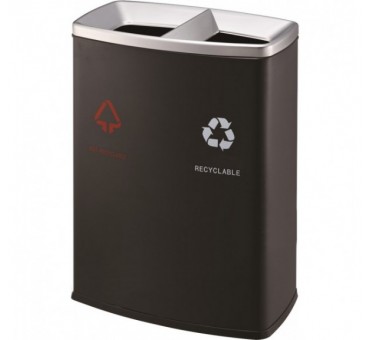 Poubelle 60l laqué noir Poubelle 60l laqué noir