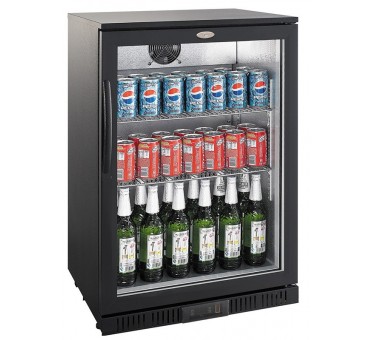 Arrière bar réfrigérée noir 1 porte Arrière bar réfrigérée noir 1 porte