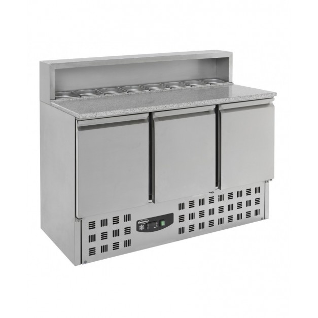 Table préparation pour pizza 3 portes