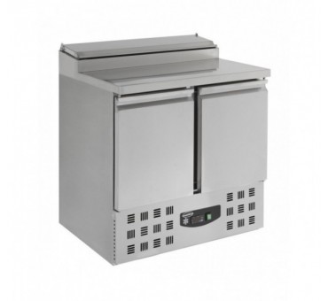 Saladette réfrigérée 2 portes 5x1/6gn récipient Saladette réfrigérée 2 portes 5x1/6gn récipient