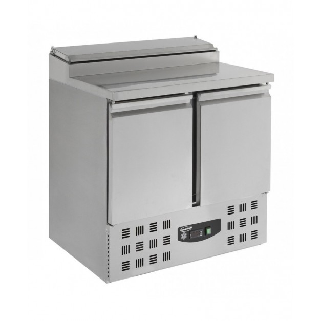 Saladette réfrigérée 2 portes 5x1/6gn récipient