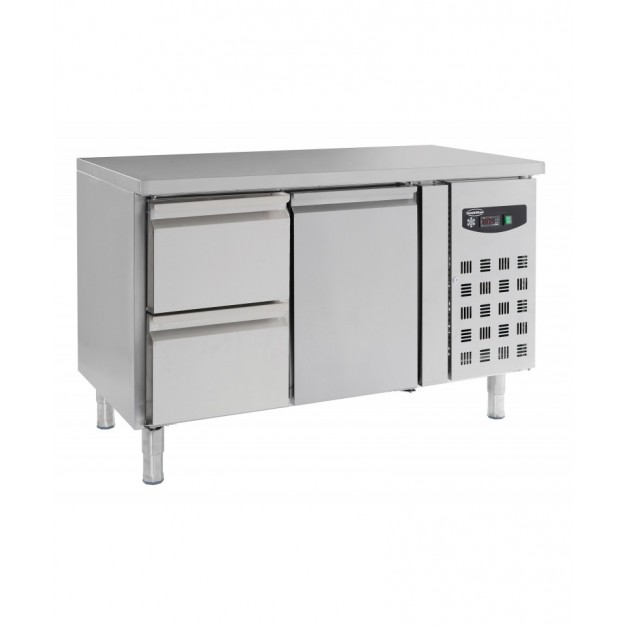 700 table réfrigérée 1 porte et 2 tiroirs