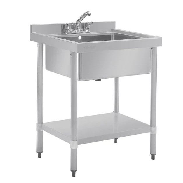 Plonge bac unique en acier inoxydable Vogue