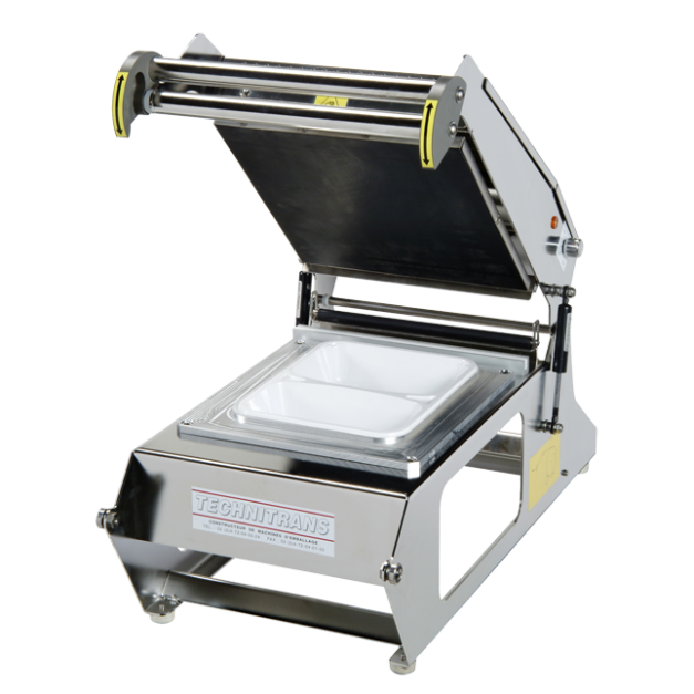 Thermoscelleuse de barquettes inox avec verrouillage TOPSEAL 180