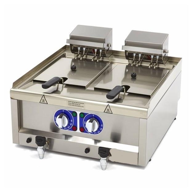 Friteuse 2 x 10L - Électrique - 60 x 60 cm