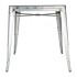 Table carrée en acier gris Bolero Bistro 668mm