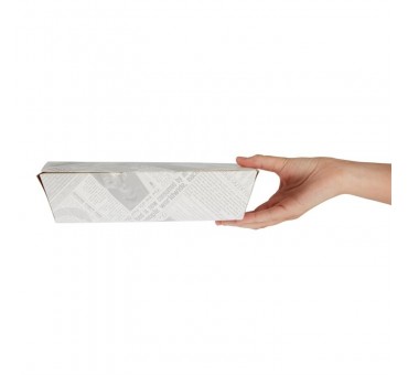 Boîtes repas compostables impression journal Colpac 250mm (lot de 150) Boîtes repas compostables impression journal Colpac 250mm (lot de 150)