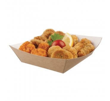 Grandes barquettes alimentaires kraft compostables Colpac 148mm Grandes barquettes alimentaires kraft compostables Colpac 148mm