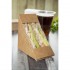 Boîtes sandwich kraft recyclables à chargement frontal avec fenêtre en PLA Colpac (lot de 500)