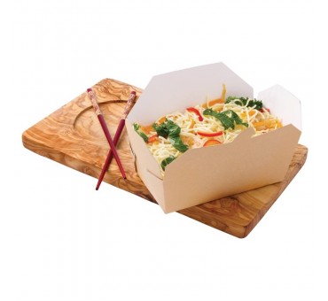 Cartons alimentaires rectangulaires kraft Colpac 985ml (lot de 250) Cartons alimentaires rectangulaires kraft Colpac 985ml (lot de 250)