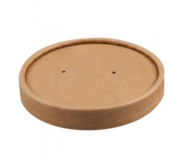 Couvercles pour bols à soupe kraft micro-ondables recyclables Colpac 225ml et 350ml (lot de 500) Couvercles pour bols à soupe kraft micro-ondables recyclables Colpac 225ml et 350ml (lot de 500)