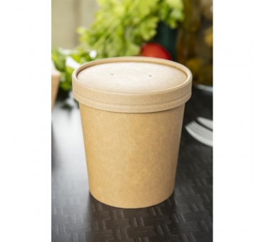 Bols à soupe kraft micro-ondables recyclables Colpac 450ml (lot de 500) Bols à soupe kraft micro-ondables recyclables Colpac 450ml (lot de 500)