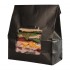 Sacs sandwich en papier recyclable noir avec fenêtre Colpac (lot de 250)