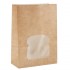 Sacs sandwich kraft recyclables noirs avec fenêtre Colpac (lot de 250)