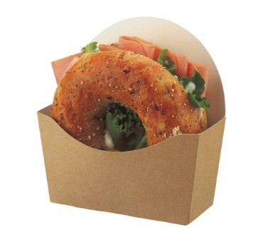 Etuis à bagel kraft compostables Colpac (lot de 1000) Etuis à bagel kraft compostables Colpac (lot de 1000)