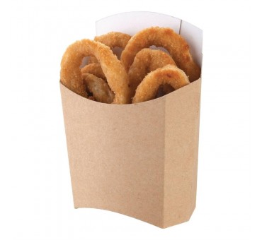 Grands étuis à frites kraft compostables Colpac (lot de 1000) Grands étuis à frites kraft compostables Colpac (lot de 1000)