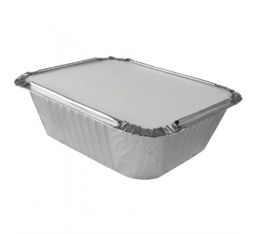 Petites barquettes aluminium rectangulaires Fiesta Recyclable 260ml (lot de 1000) Petites barquettes aluminium rectangulaires Fiesta Recyclable 260ml (lot de 1000)