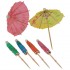 Parasols en papier de différentes couleurs