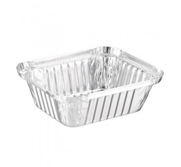 Barquettes rectangulaires aluminium Fiesta Recyclable 450ml (lot de 500) Barquettes rectangulaires aluminium Fiesta Recyclable 450ml (lot de 500)