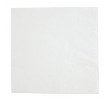 Serviettes cocktail 1 pli format 1/4 Fiesta Recyclable 300mm blanches (lot de 5000) Serviettes cocktail 1 pli format 1/4 Fiesta Recyclable 300mm blanches (lot de 5000)