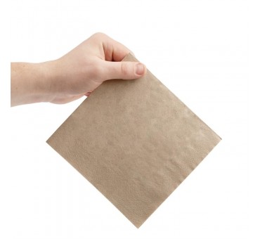 Serviettes snacking recyclées 2 plis pliage 1/4 Fiesta Recyclable 330mm kraft (lot de 2000) Serviettes snacking recyclées 2 plis pliage 1/4 Fiesta Recyclable 330mm kraft (lot de 2000)