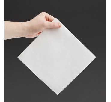 Serviettes dîner 2 plis format 1/4 Fiesta Recyclable 400mm blanches (lot de 2000) Serviettes dîner 2 plis format 1/4 Fiesta Recyclable 400mm blanches (lot de 2000)