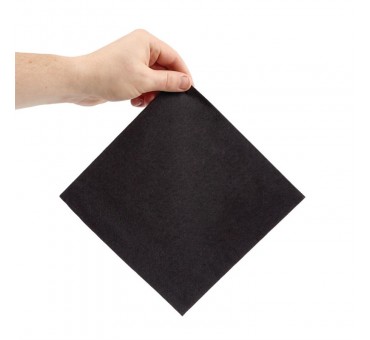 Serviettes dîner 2 plis format 1/4 Fiesta Recyclable 400mm noires (lot de 2000) Serviettes dîner 2 plis format 1/4 Fiesta Recyclable 400mm noires (lot de 2000)