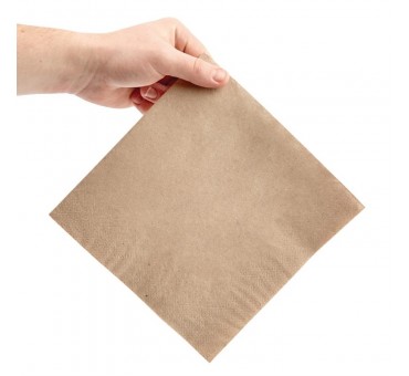 Serviettes dîner 2 plis format 1/4 Fiesta Recyclable 400mm kraft (lot de 2000) Serviettes dîner 2 plis format 1/4 Fiesta Recyclable 400mm kraft (lot de 2000)