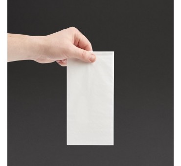 Serviettes dîner 2 plis format 1/8 Fiesta Recyclable 400mm blanches (lot de 2000) Serviettes dîner 2 plis format 1/8 Fiesta Recyclable 400mm blanches (lot de 2000)