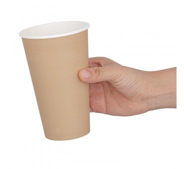 Gobelets simple paroi Fiesta Recyclable kraft 455ml (lot de 50) Gobelets simple paroi Fiesta Recyclable kraft 455ml (lot de 50)