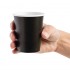 Gobelets jetables boissons chaudes simple paroi Fiesta Recyclable noirs 230ml (lot de 1000)