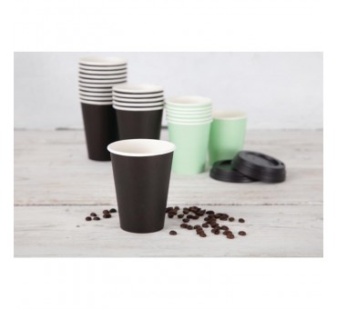 Gobelets jetables boissons chaudes Fiesta Recyclable noirs 340ml x1000 Gobelets jetables boissons chaudes Fiesta Recyclable noirs 340ml x1000