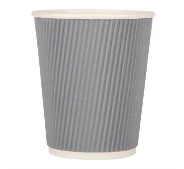 Gobelets paroi ondulée Fiesta Recyclable anthracite 225ml (lot de 25) Gobelets paroi ondulée Fiesta Recyclable anthracite 225ml (lot de 25)