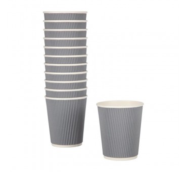 Gobelets paroi ondulée Fiesta Recyclable anthracite 225ml (lot de 500) Gobelets paroi ondulée Fiesta Recyclable anthracite 225ml (lot de 500)