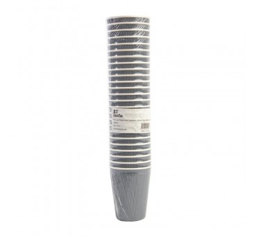 Gobelets paroi ondulée Fiesta Recyclable anthracite 340ml (lot de 500) Gobelets paroi ondulée Fiesta Recyclable anthracite 340ml (lot de 500)