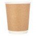Gobelets double paroi Fiesta Recyclable kraft 225ml (lot de 25)