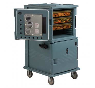 Chariot isotherme avec portes chauffantes Cambro Ultra Camcart UPCH1600 bleu ardoise Chariot isotherme avec portes chauffantes Cambro Ultra Camcart UPCH1600 bleu ardoise
