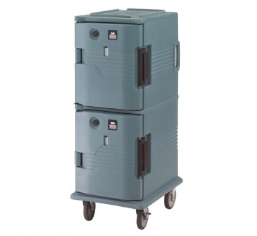 Chariot isotherme avec portes chauffantes Cambro Ultra Camcart UPCH800 bleu ardoise Chariot isotherme avec portes chauffantes Cambro Ultra Camcart UPCH800 bleu ardoise