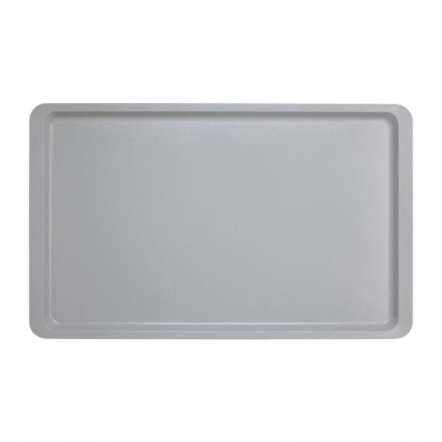 Plateau lisse en polyester Versa Cambro 530 x 325mm gris clair