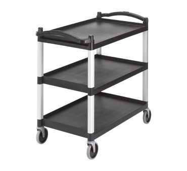 Grand chariot utilitaire noir Cambro Grand chariot utilitaire noir Cambro