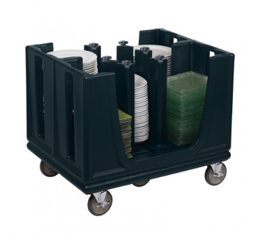 Chariot ajustable à assiettes Cambro bleu ardoise Chariot ajustable à assiettes Cambro bleu ardoise