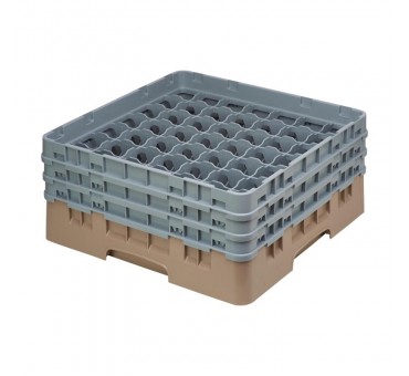 Casier à verres 49 compartiments Camrack Cambro beige hauteur max 174mm Casier à verres 49 compartiments Camrack Cambro beige hauteur max 174mm
