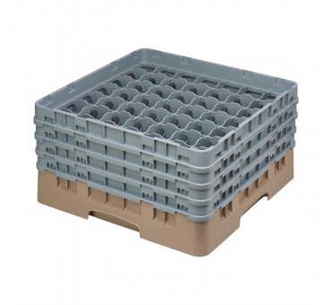 Casier à verres 49 compartiments Camrack Cambro beige hauteur max 215mm Casier à verres 49 compartiments Camrack Cambro beige hauteur max 215mm