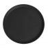 Plateau de service rond fibre de verre antidérapant Camtread Cambro noir 35,5 cm