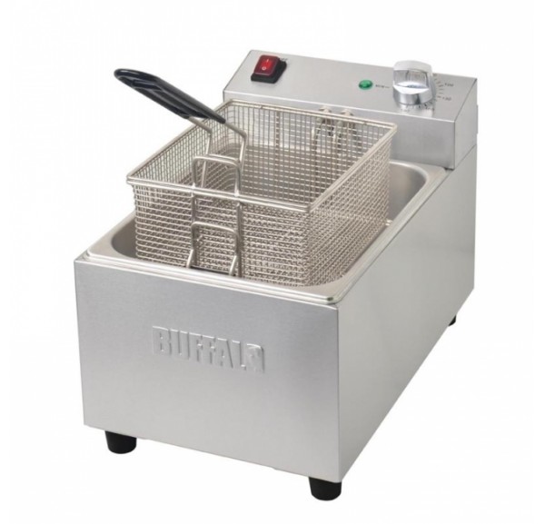 Friteuse électrique Professionnelle Hakka 6L - 2000W, Acier Inoxydable, Avec égouttoir Et Panier - 220V