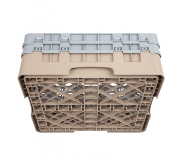 Casier à verres 16 compartiments Camrack Cambro beige hauteur max 133mm Casier à verres 16 compartiments Camrack Cambro beige hauteur max 133mm