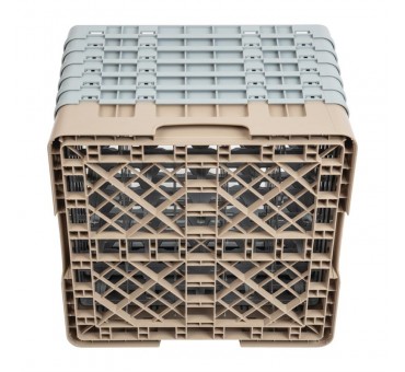 Casier à verres 25 compartiments Camrack Cambro beige hauteur max 298mm Casier à verres 25 compartiments Camrack Cambro beige hauteur max 298mm