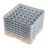 Casier à verres 36 compartiments Camrack Cambro beige hauteur max 298mm