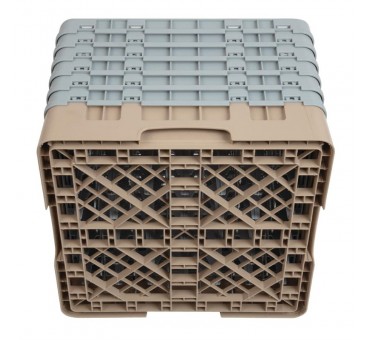 Casier à verres 49 compartiments Camrack Cambro beige hauteur max 298mm Casier à verres 49 compartiments Camrack Cambro beige hauteur max 298mm