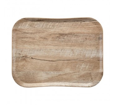 Plateau polyester Century aspect naturel bois Cambro chêne clair 360 x 460mm